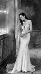 signore excellence 2017 bridal illusion scoop deep plunging heavily embellished bodice sexy gorgeous beautiful lace trumpet wedding dress lace back chapel train (erica) mv
