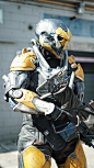 Ranger Javelin Exosuit | Anthem [Bioware, EA], Jordan Duncan : Anthem's Ranger Javelin Exosuit, built for BioWare for live events & promotional use. Working from provided assets, our team at Henchmen Studios did all further digital and traditional fab