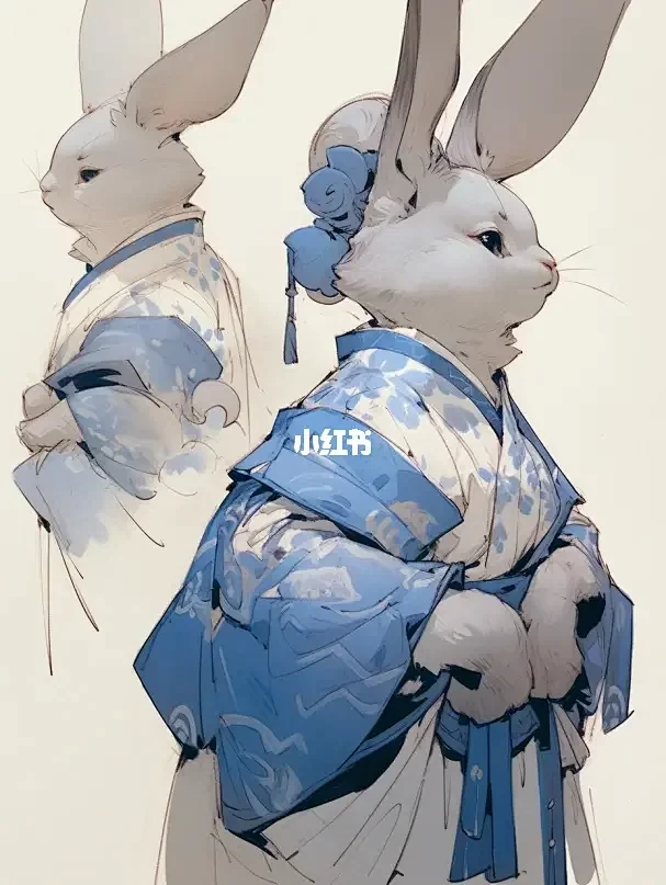 画了几只兔子-花瓣网