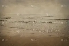 在北海的海滨