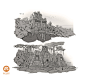SOS Environment Concepts 2, Javier Lazo : Various environment/prop designs for SOS.