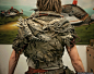 Wasteland Barbarian Outfit (back view) by NuclearSnailStudios