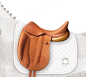 Hermes Cavale dressage saddle in natural