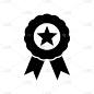 medal - reward icon vector design template