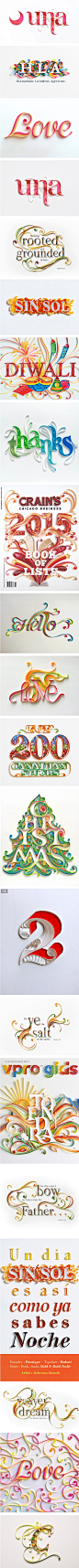 21款-超漂亮的折纸艺术英文字体创意花形设计欣_字体传奇网-中国首个字体品牌设计师交流网