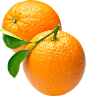橙子 PNG素材 黄色 水果 食物 透明底