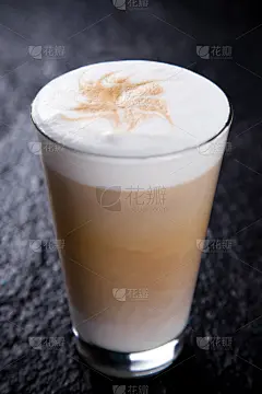 咖啡杯,玛琪雅朵咖啡,泡沫艺术,屋顶横梁,垂直画幅,烤咖啡豆,褐色,边框,芳香的,无人