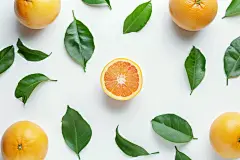 甘爽西柚水果摄影图