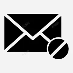 阻止电子邮件未知电子邮件垃圾箱图标 阻止电子邮件 黑邮件 icon 标识 标志 UI图标 设计图片 免费下载 页面网页 平面电商 创意素材