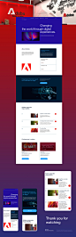 adobe corporate website Figma UI/UX user interface Web Design  Website