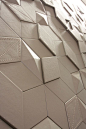 Harcourt london- Leather clad diamond tiles for Morey Smith: 