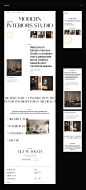 Modern Interiors Studio | Website concept