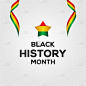 Black History Month Vector Design Template Backgro