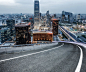 广场,路,公路,沥青,汽车广告背景图_490cdb955_北京国贸道路_创意图片_Getty Images China