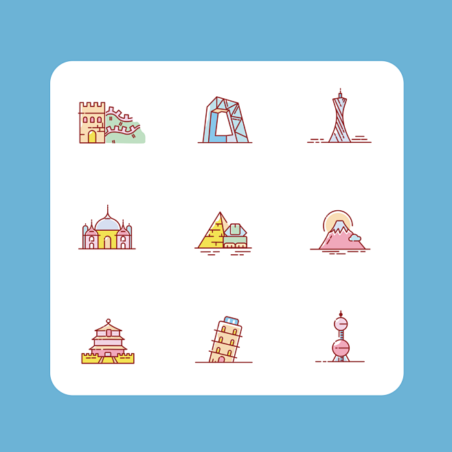 城市地标icon