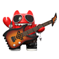 【魔鬼猫造型-吉他】#全身 音乐 耍酷 墨镜 IP 动漫 魔性 斗图 zombiescat