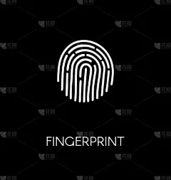 指纹,计算机图标,人,圆形,白色,黑色,拇指指纹,身份,技术,商务