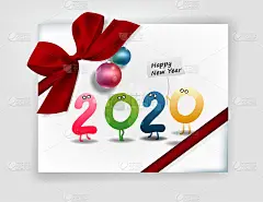 2020年新年快乐。鼠年