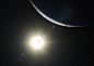 The planetary system around the Sun-like star HD 10180 (artist’s impression)
