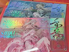 之前看到安利月读老师这套票的，镭射在我这本来就很加分，果断入一套看看效果，最近官方终于发货了！！
 
拿到手才发现原来是两层！一层pvc一层纸票，真的很好看啊！
纸不是反白，是星光特种纸反出来的颜色~
pvc和镭射太搭了~还能透底，可用场景很多上大分！