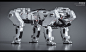 HMT - Various quadruped concepts, Vitaly Bulgarov : Here are some of the unused/early explorations and rough concepts for the 4-legged robot concepts I did for Hankook Mirae Technology while working for them as a Principal Designer