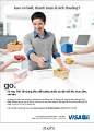 Shopping everywhere with Visa Promotion : One of Visa Education Campaigns.