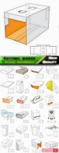 纸盒包装结构图设计图盒子合集设计素材25个Eps合集2015060721-淘宝网