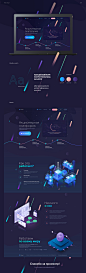 Cryptocurrency | Design Landing page : ico