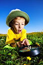 Little Boy Exploring Nature