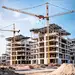 建筑工地施工建筑结构摄影图