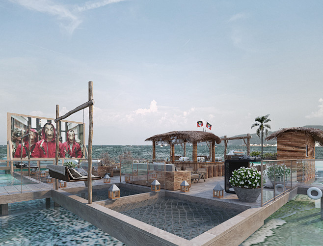FLOATING BAR, ANTIGU...