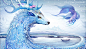 Winter deer : 2015 luxelakes eco city in  Chengdu illustration-Winter deer