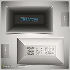 简约网络科技名片素材