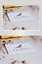 企业办公餐饮卡片名片餐厅品牌VI样机