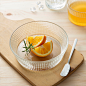 法国原产La Rochère Blossom系列透明玻璃沙拉碗水果碗760ml 透明【水果碗】- 喜地
