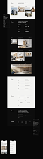 apartment landing page minimal mobile real estate UI user interface ux Web Design  Website