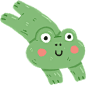 Frog Cartoon Illustration