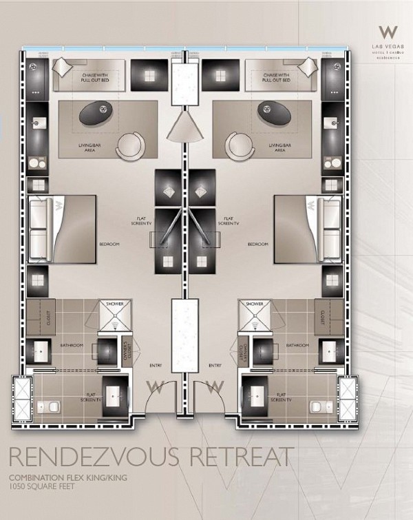 【新提醒】拉斯维加斯W酒店客房平面 - ...