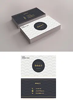 高端简约企业商务创意名片设计模板