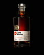 Dark Matter Gin bottle on black