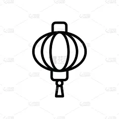 矢量,计算机图标,春节,贺卡,灯笼,纸灯笼,背景分离,中国灯笼,技术,简单