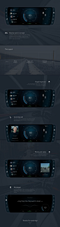 CarUI Car UI automotive   car concept auto ui ui design design