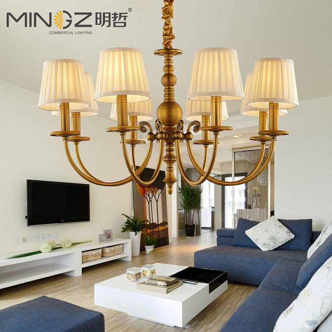 手工打造古典浪漫 美式灯  #卧室# #...