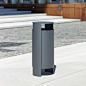 Versio orbis Litter bin 40 L incl. ashtray | Waste baskets | Westeifel Werke