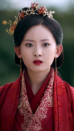 白发王妃-孙雅璃-代文雯饰迪小仙的酸奶疙瘩采集到身着凤冠霞帔,铺上