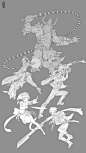 Military and beauty, Herman Ng : Just want to draw a female soldier with guns
