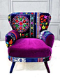 In love with this chair.. Love this Radiant Orchid