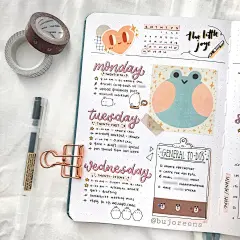 简单的日程手帐排版，一学就会