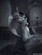 新娘新婚之夜吻了恶魔死在他怀里，竟然叫《浪漫的相遇》。震颤而哀恸，纯真而坚定。米哈力没人比你更会取名。- @尼古拉姑娘的微博 - 微博