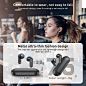 Amazon.com: 2021 Wireless Earbuds,EppFun Bluetooth 5.2 Headphones Qualcomm QCC3040 AptX HD CVC 8.0 & ENC Noise Cancellation 4-Mic Clear Calls IPX5 Waterproof 32H Playtime Touch Control Bluetooth Earbuds (Black) : Electronics